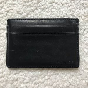 Coach wallet, black leather